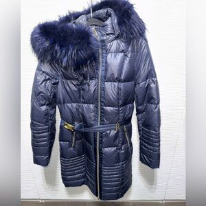 Cattail Willow Navy Down Jacket